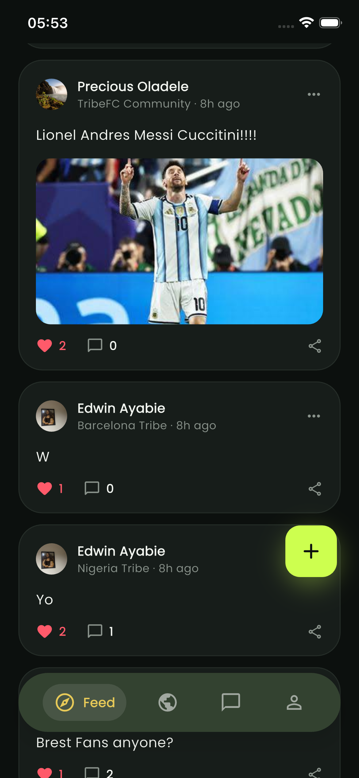 Feature Screen